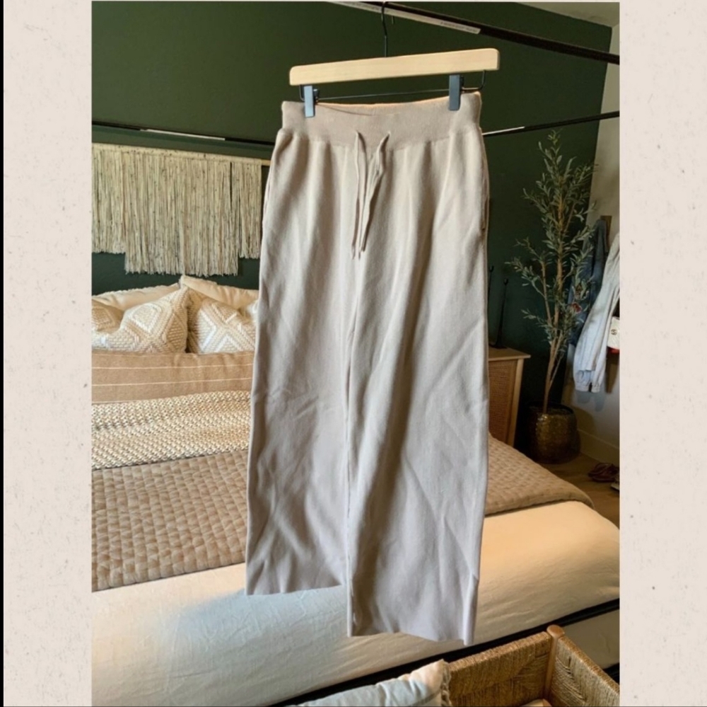 Rollee ribbed wide leg pants